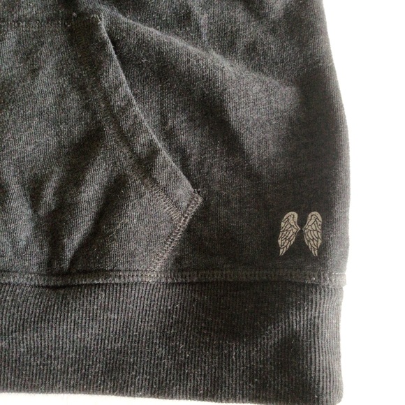 VICTORIAS SECRET SUPERMODEL ESSENTIALS HOODIE. XS/SMALL DARK GREY - Picture 15 of 16